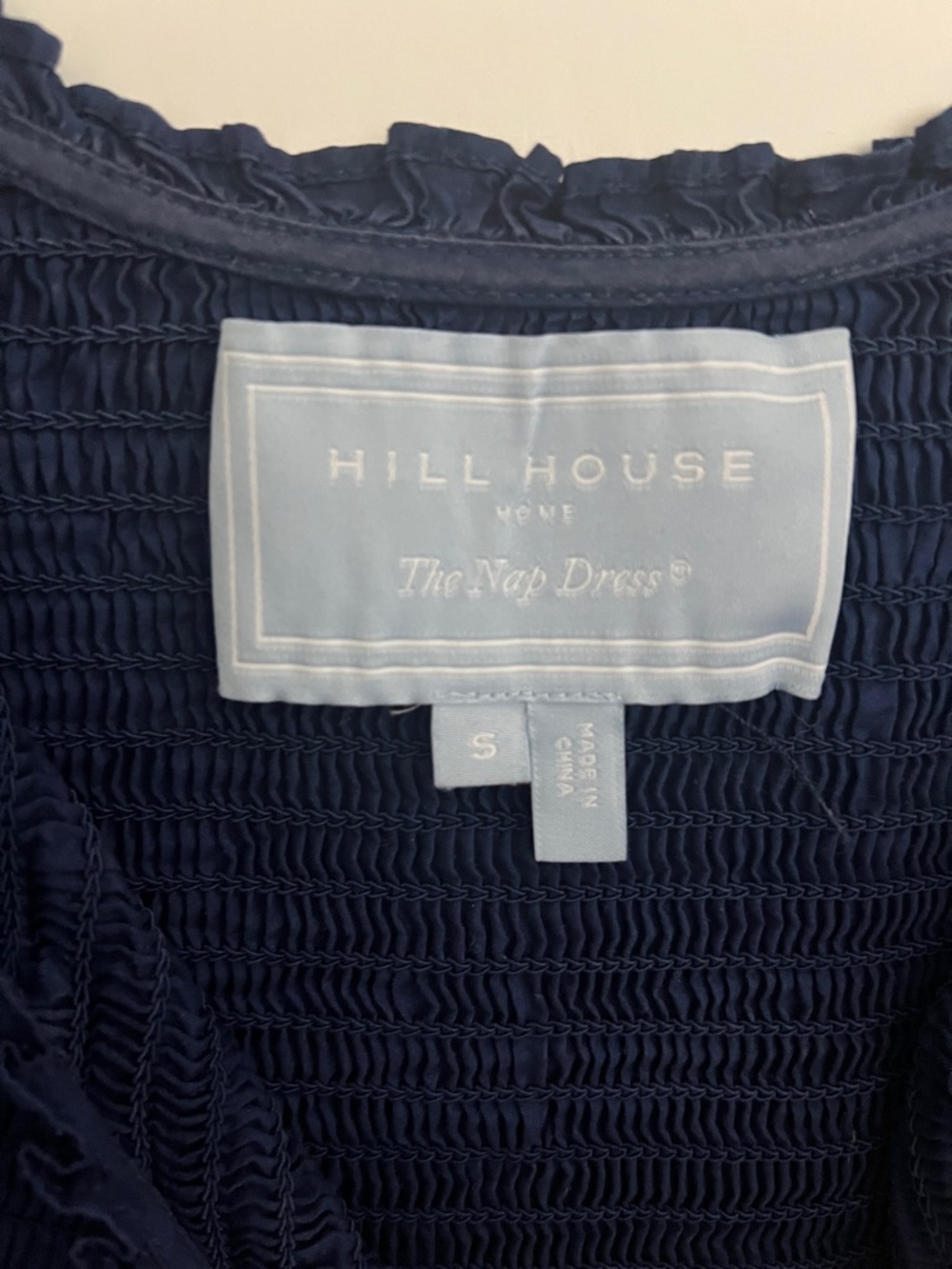 Hill House Louisa Small Navy Puff Sleeve Nap Dress - Picture 3 of 3
